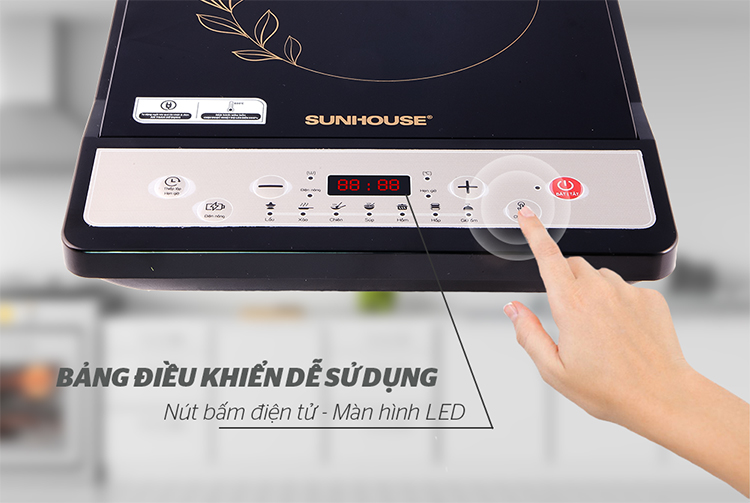 Bếp Điện Từ Cơ Sunhouse SHD6147 (310 x 165 x 395 mm) - Hàng Chính Hãng