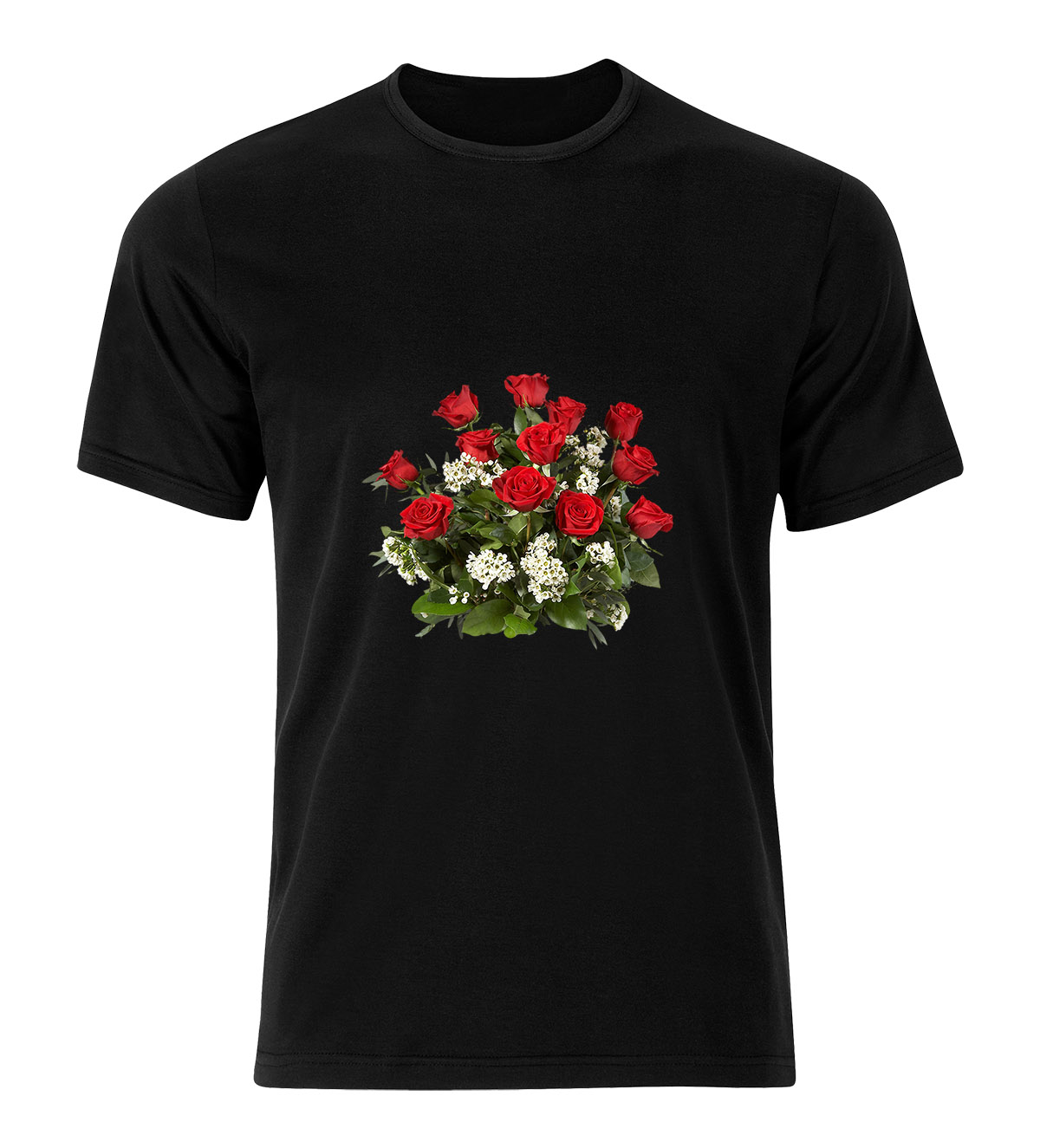 Áo Thun, Áo Phông Nam , Nữ, In Hình Bó Hoa - Mẫu012