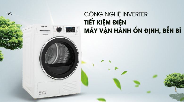 Máy Sấy Samsung 9 Kg DV90M5200QW/SV - Chỉ Giao Hà Nội