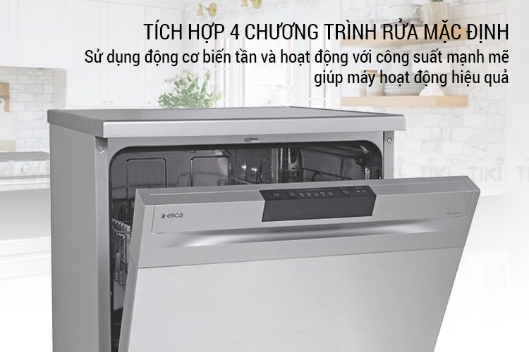 Máy Rửa Chén Elica WQP12-7605V - Hàng Chính Hãng