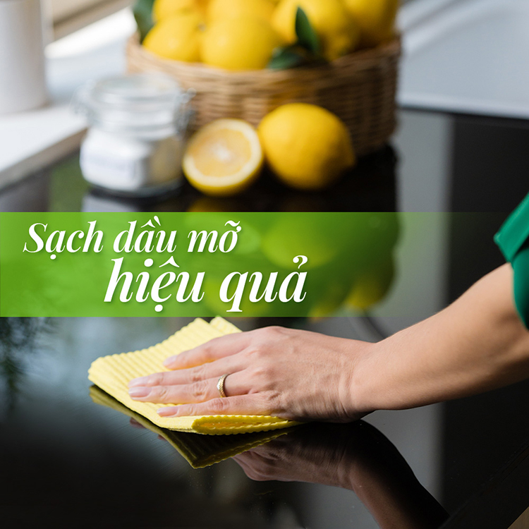 Combo 2 Nước Lau Bếp Cif Thiên Nhiên 500ml Chanh & Baking Soda Sạch Dầu Mỡ An Toàn