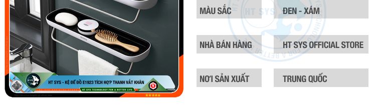 Kệ Góc Tường Nhà Tắm HT SYS ASWEI