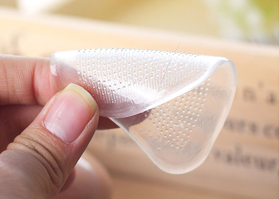 Combo 2 Bộ Miếng Lót Mũi Giày Êm Chân Silicon (Trong Suốt, 4 Miếng Đệm)