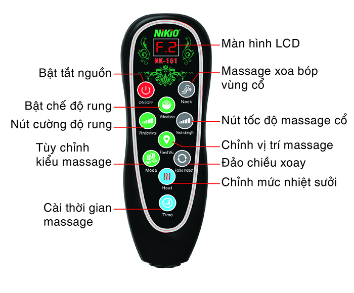 Đệm massage toàn thân Nikio NK-151