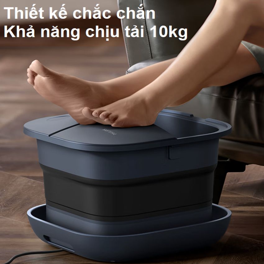 Bồn ngâm chân, kiêm máy massage chân tự động Thương hiệu Hà Lan cao cấp Philips - PPM5103F (HÀNG CHÍNH HÃNG)