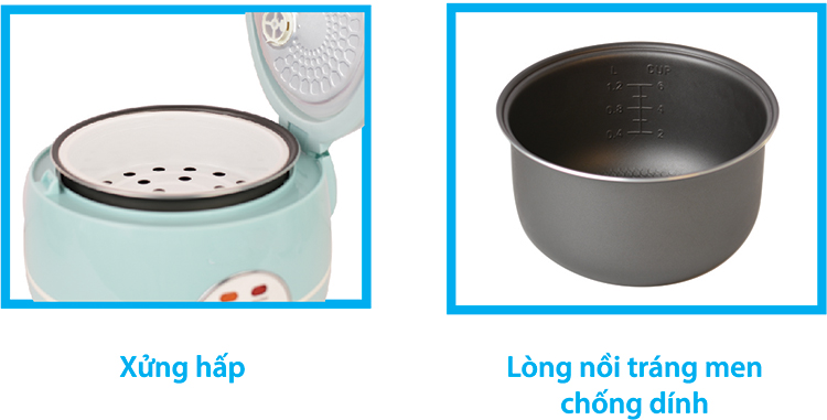 Nồi cơm điện nắp gài Happy Cook HCJ-120T (1.2L)