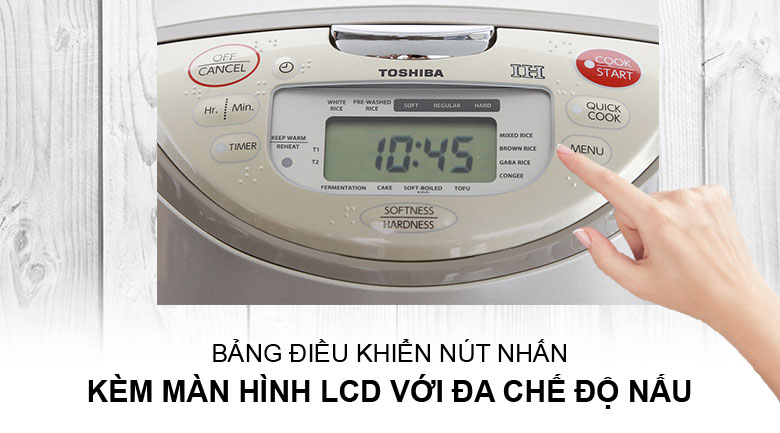 Nồi Cơm Điện Tử Toshiba RC-18RH(CG)VN (1.8 lít) - Đồng