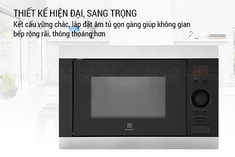 Lò Vi Sóng Âm Tủ Electrolux EMS2540X (25L)