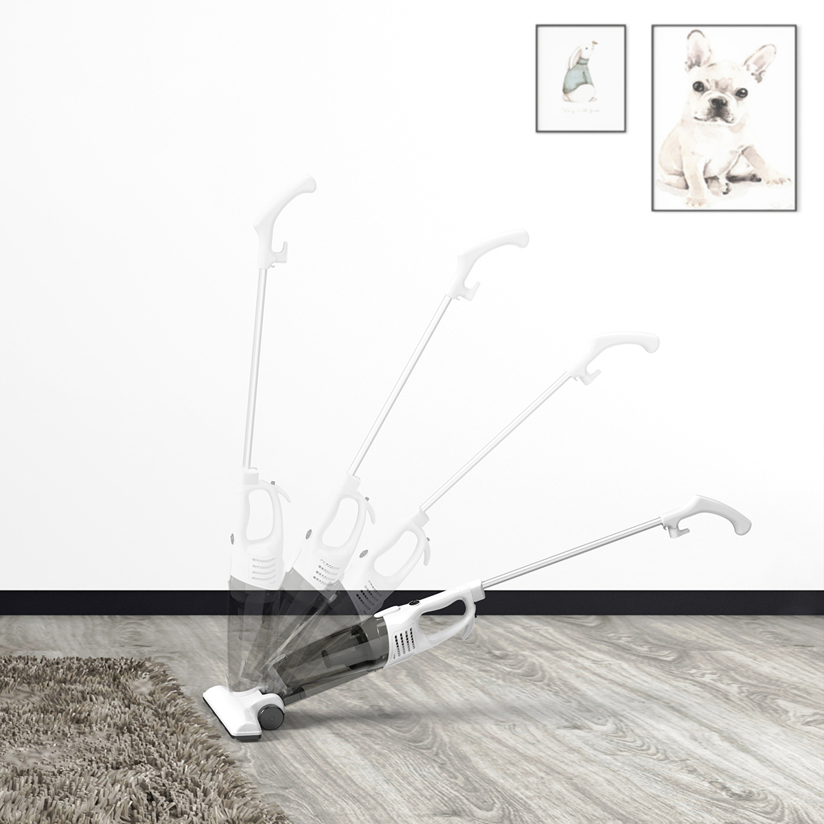 Máy Hút Bụi Dodocool 1601 Có Dây 2 Trong 1 Lực Hút Mạnh Trọng Lượng Siêu Nhẹ (15KPa) (800W) (Phích Cắm EU)