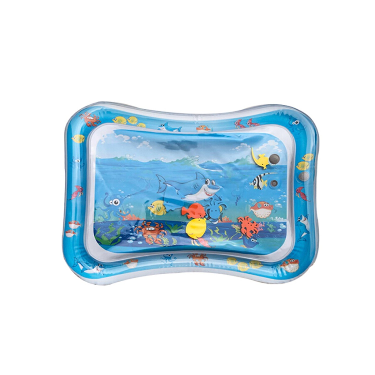 Baby Inflatable Water Play Mat Tummy Time Baby Fun Mat Child Development Play Center with Manual Inflator Pump for 0~3 Years Old I Baby Inflatable Water Play Mat Tummy Time Baby Fun Mat Child Development Play Center with Manual Inflator Pump for 0~3 Years Old I