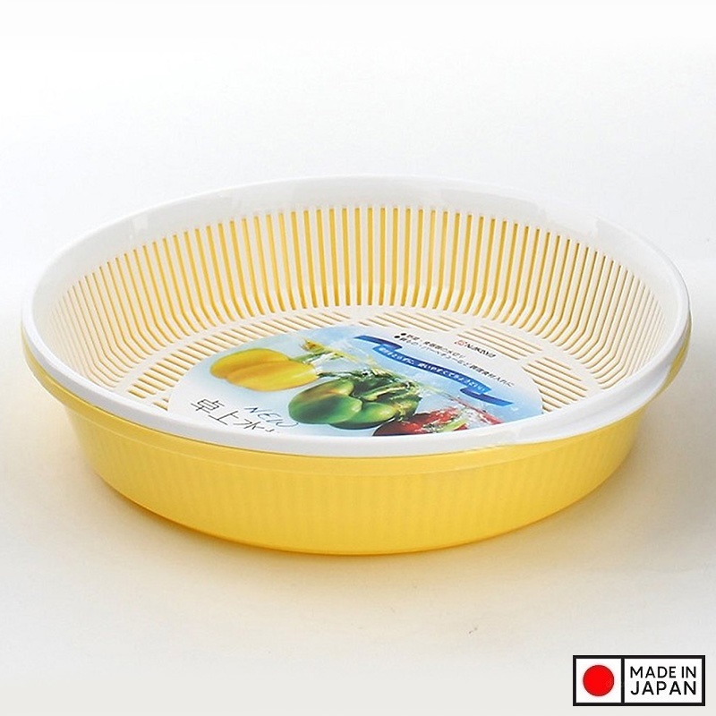 Bộ khay đựng rau củ tròn Nakaya 1.8L - Hàng nội địa Nhật Bản nhập khẩu chính hãng