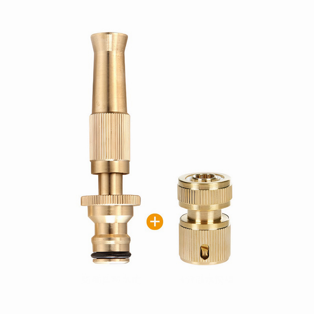 Đầu vòi xịt KG98 tăng áp lực nước đa năng mini bằng đồng, vòi rửa xe, rửa sân, tưới cây, làm vườn - Hàng chính hãng