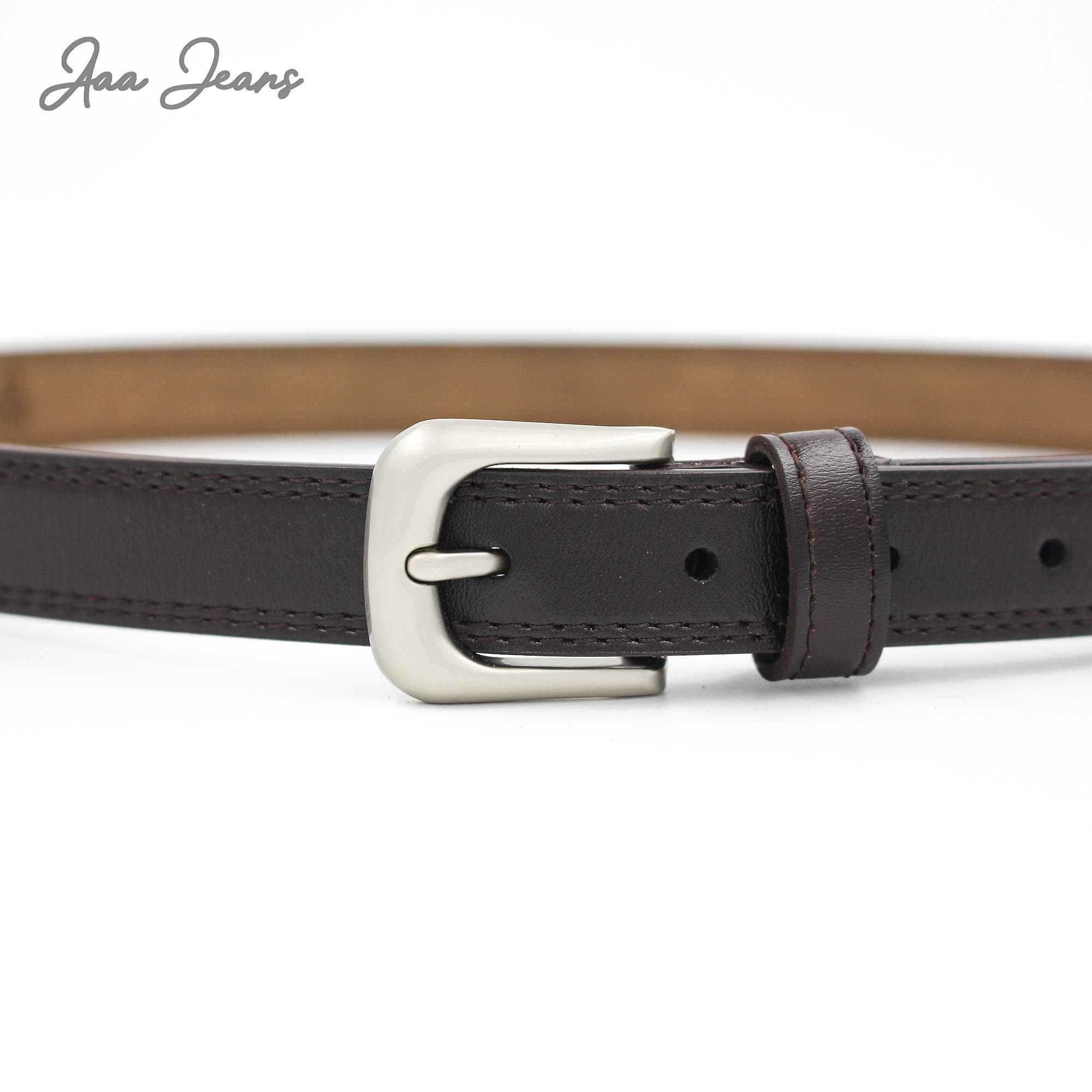 Dây Lưng Nữ Khóa Classic Genuine Grain Leather Aaa Jeans