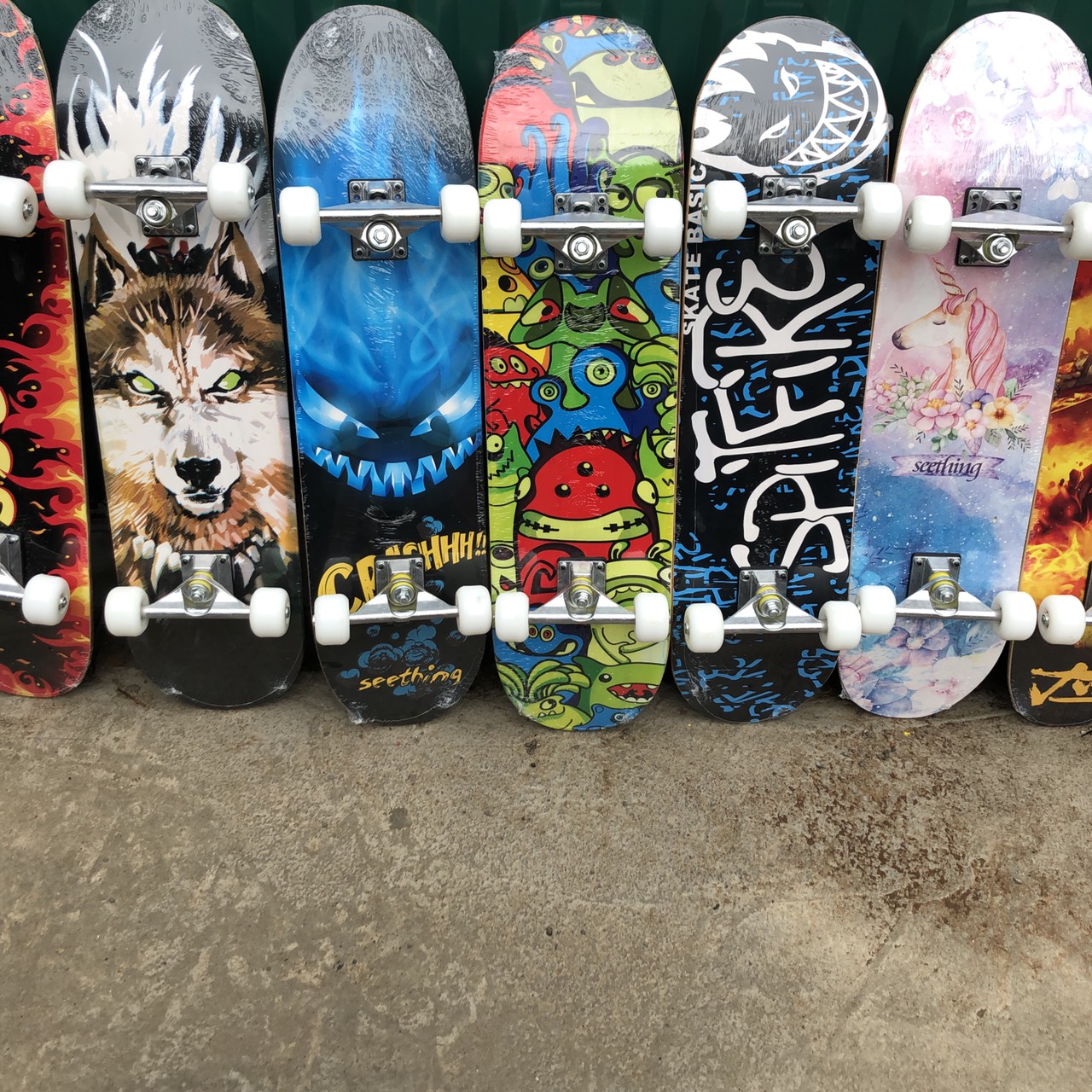 Ván Trượt Thể Thao 80cm (Tặng Túi đựng Ván)Skateboard Mặt Nhám Cao Cấp Gỗ Phong Ép 7 Lớp Cơ Bản Và Chuyên Nghiệp 9