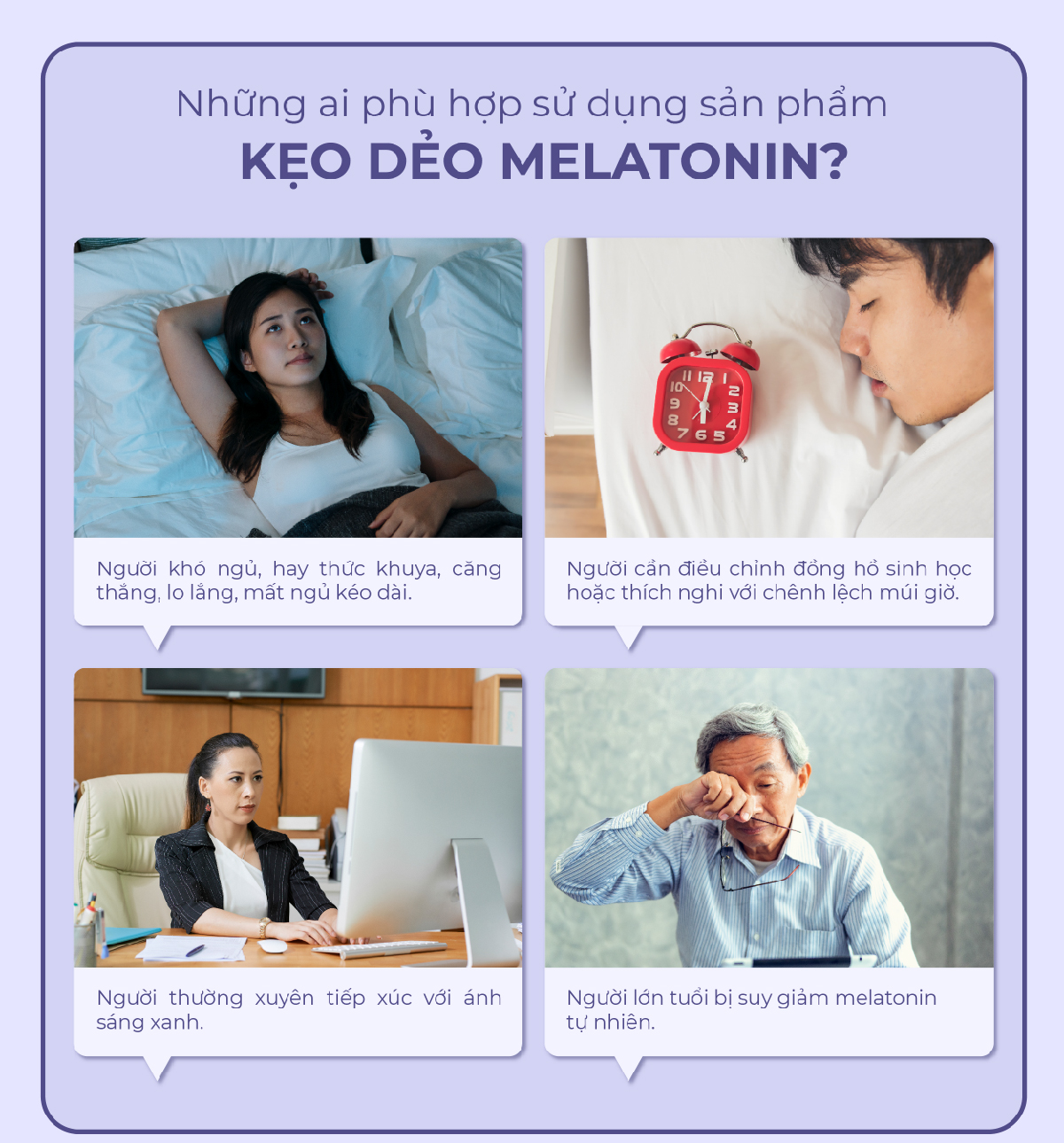 Kẹo Dẻo Melatonin Hỗ Trợ Giấc Ngủ Ngon Sleep Well Gummies & Hỗ Trợ Giảm Căng Thẳng Vị Việt Quất Kết Hợp Vitamin B6 Coolvita – (60 viên x 3g)/hộp