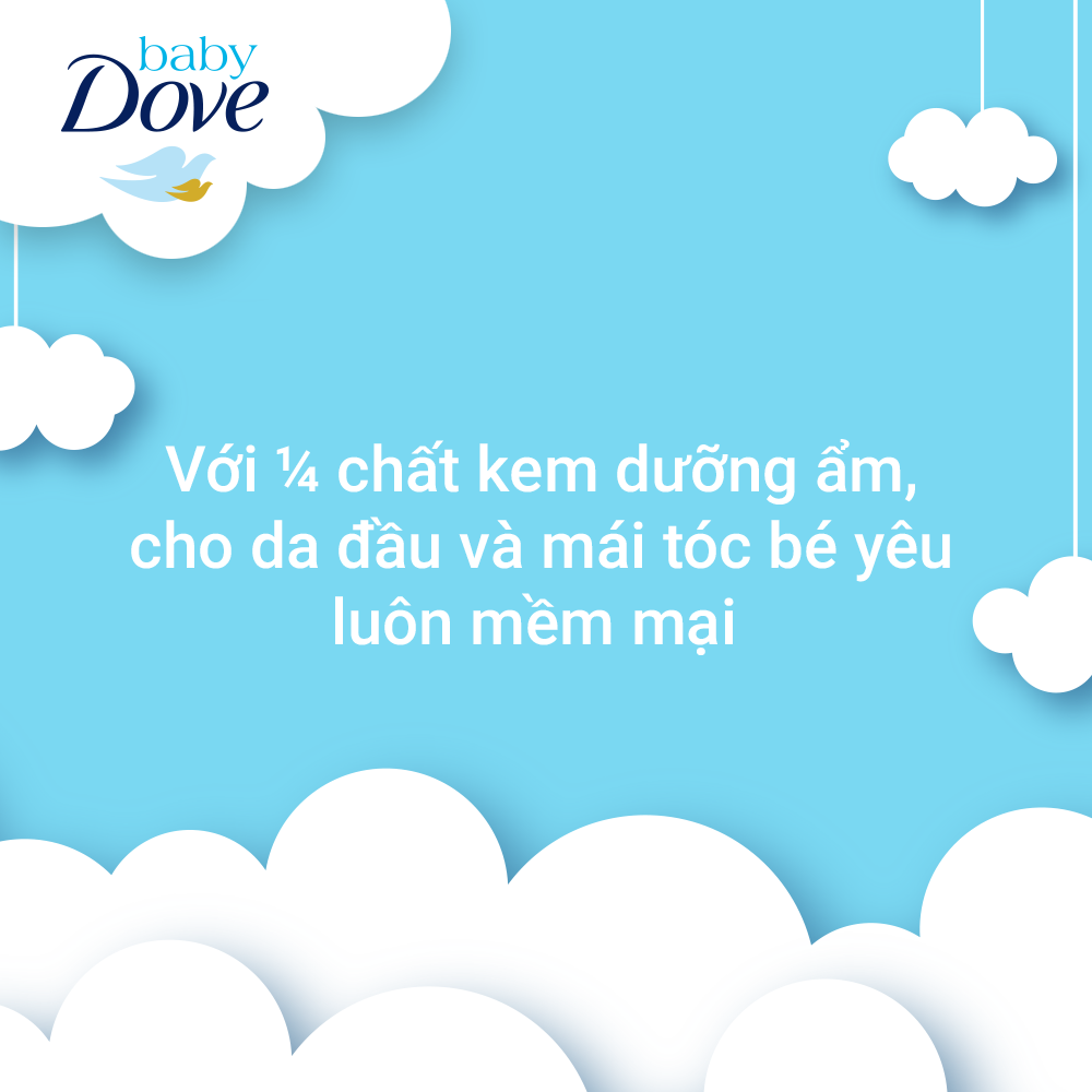 Sữa tắm gội toàn thân Baby Dove Nuôi Dưỡng Chuyên Sâu