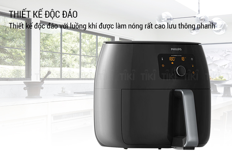 Nồi Chiên Không Khí Điện Tử Philips HD9650/91 XXL