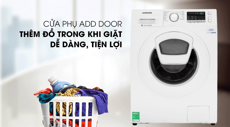 Máy Giặt Cửa Trước Inverter Samsung WW90K44G0YW/SV (9kg) - Hàng Chính Hàng - Chi Giao tại Hà Nội
