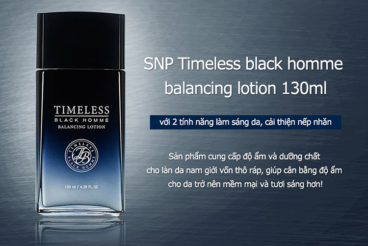 Snp Timeless Black Homme Skin Care Set (130ml)