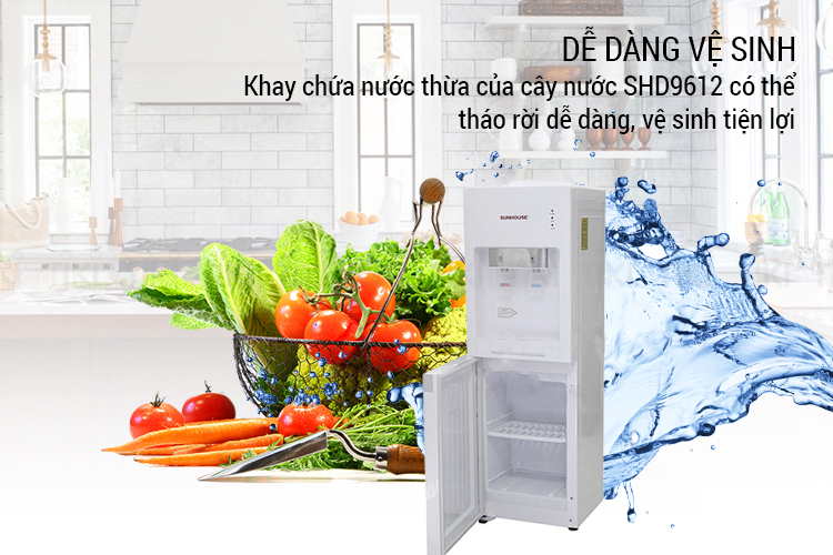 Cây Nước Nóng Lạnh Sunhouse SHD9612 - Hàng Chính Hãng