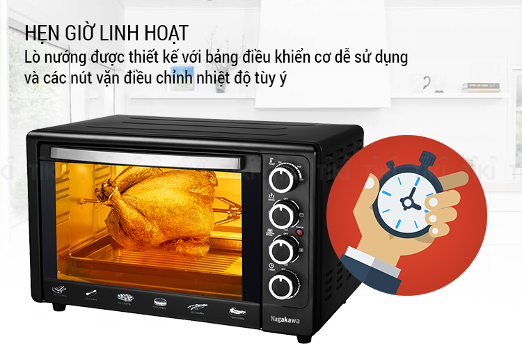 Lò Nướng Nagakawa NAG3248 (48 Lít) - Hàng Chính Hãng