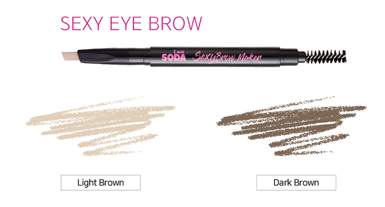Combo 2 Chì kẻ Chân Mày Im soda - Sexy Brown Maker #1 + #2
