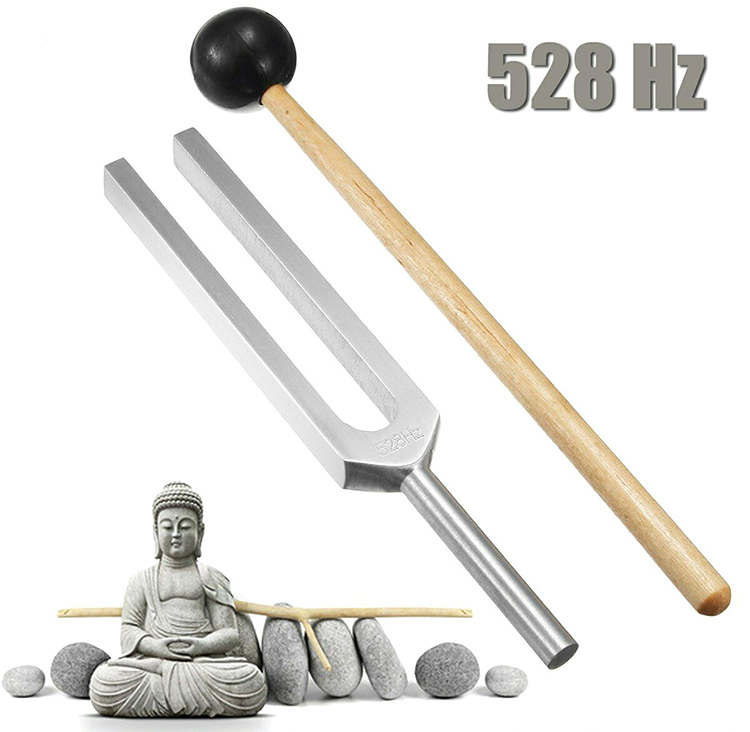 Frequency of Love Miracle Healing Set Tuning Health Care 528HZ - Silver