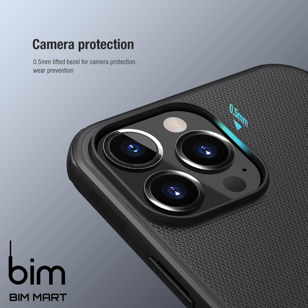 Ốp lưng chính hãng Nillkin dành cho iPhone 13 Pro dạng sần - Hàng Nhập Khẩu