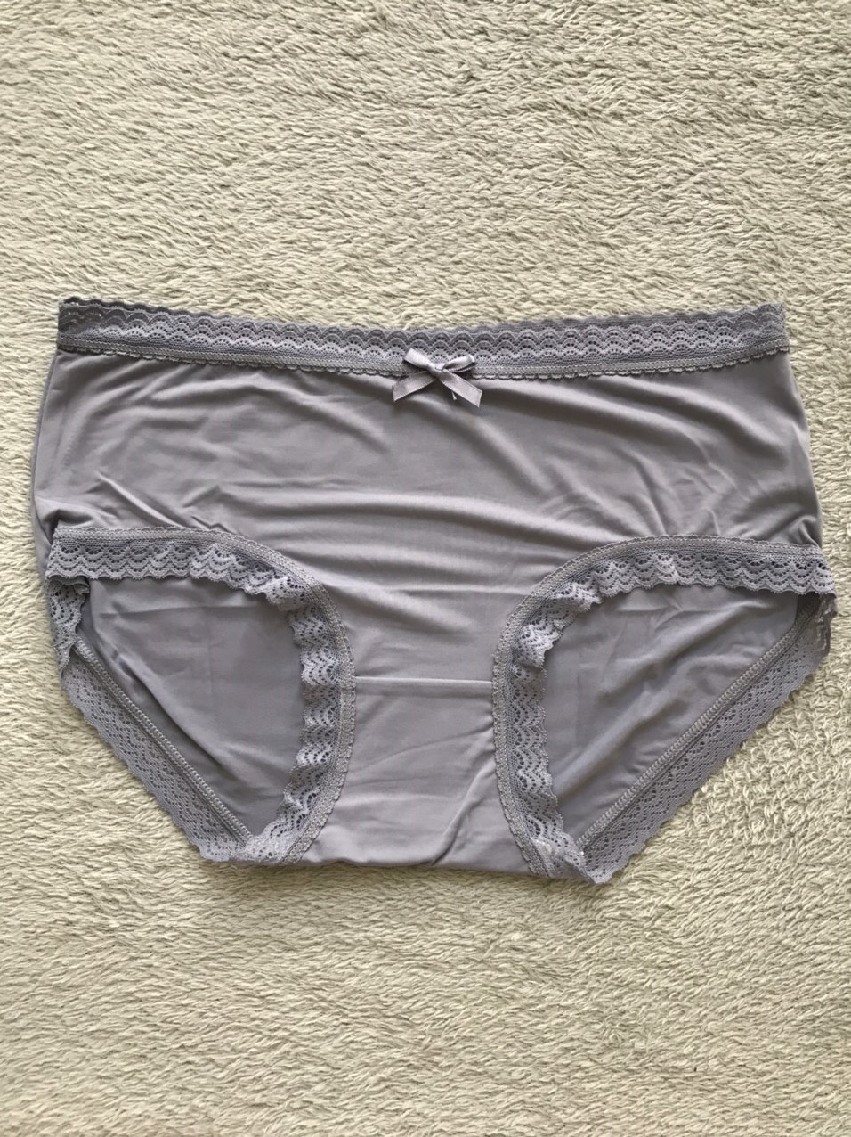 Set 3 Quần Lót Nữ Su Lạnh Viền Ren Đính Nơ - Quần Chip Nữ Cao Cấp - Quần Lót Nữ Su Đúc - Quần Lót Nữ Sexy