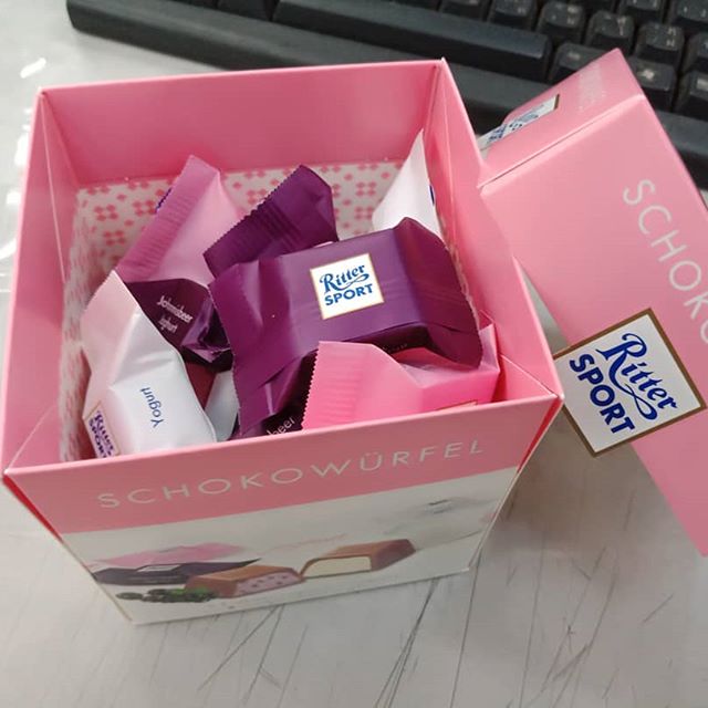 Chocolate Ritter Sport Joghurt Mix 176gr (22 viên)