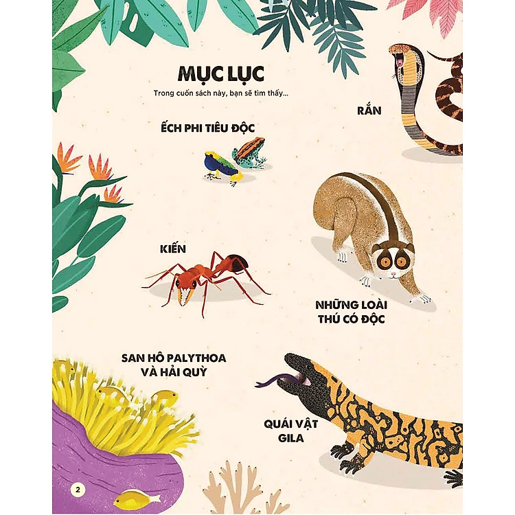 Sách Bách Khoa Tri Thức Dành Cho Trẻ Em - Các Sinh Vật Cực Độc Trên Trái Đất