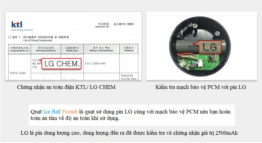 Quạt mini đeo cổ có chức năng pin sạc dự phòng Ice Ball chính hãng Fromb Korea