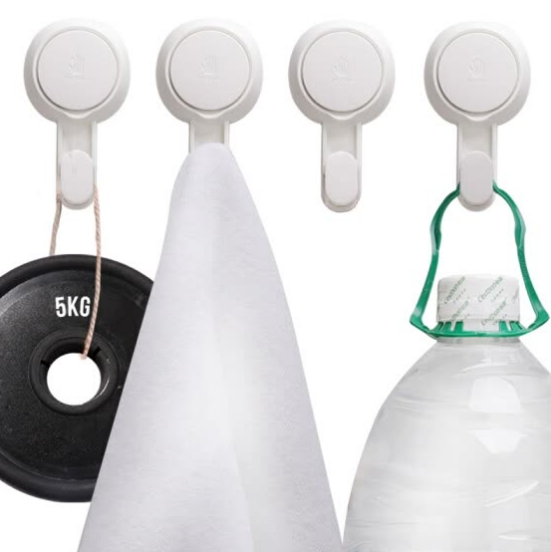 Too vacuum suction cup hook rack bathroom bathroom strong seamless nail-free hanging clothes towel hook 4 Pack Too vacuum suction cup hook rack bathroom bathroom strong seamless nail-free hanging clothes towel hook 4 Pack
