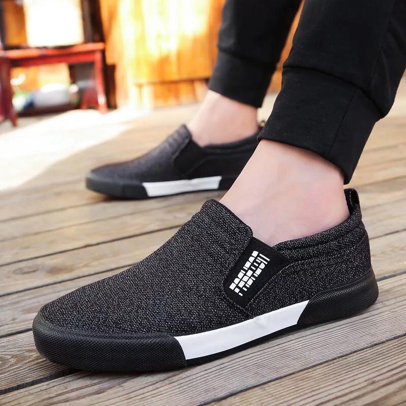 Giày Lười Vải Nam Thời Trang Và Lịch Lãm Fashion Hapu
