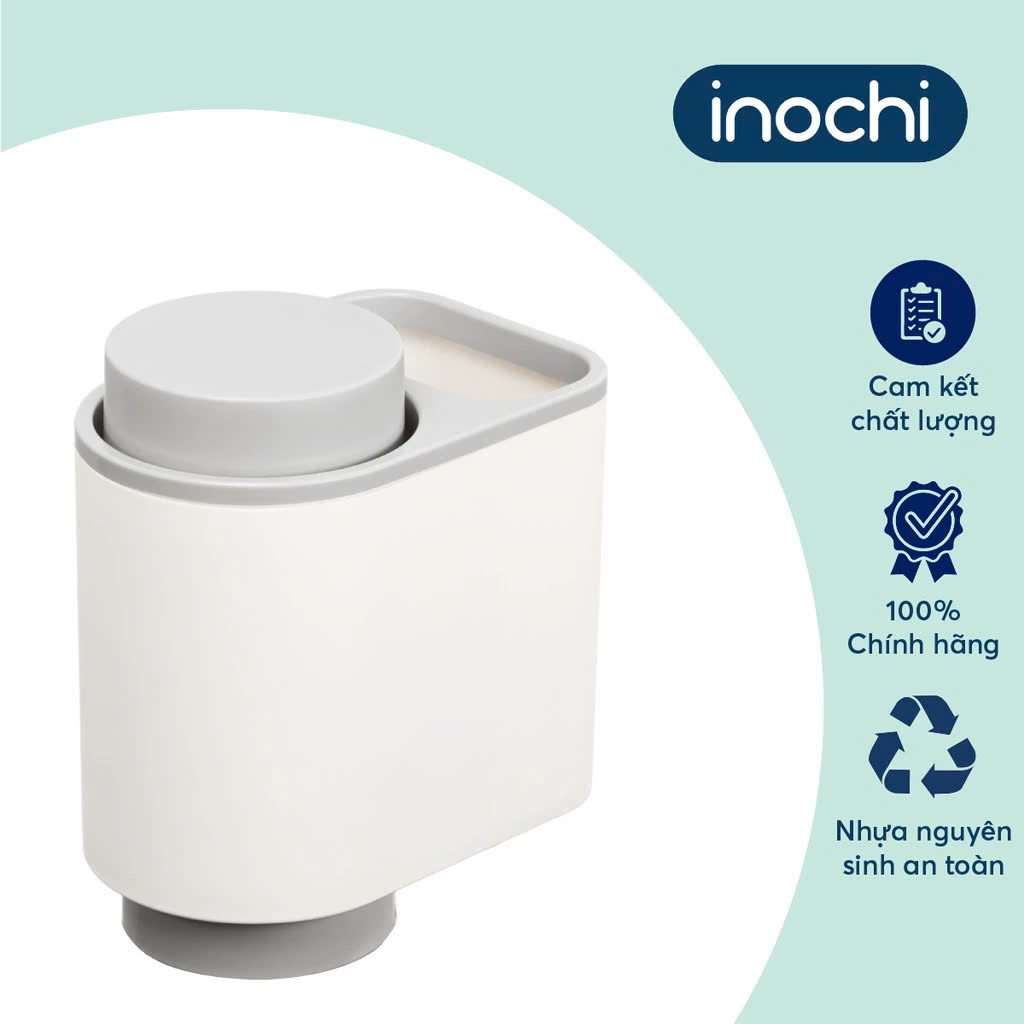 Kệ treo bàn chải đánh răng đa năng Nachi 2 cốc chất liệu nhựa nguyên sinh an toàn - Chính hãng inochi ( Tặng kèm khăn lau pakasa) Giao màu ngẫu nhiên