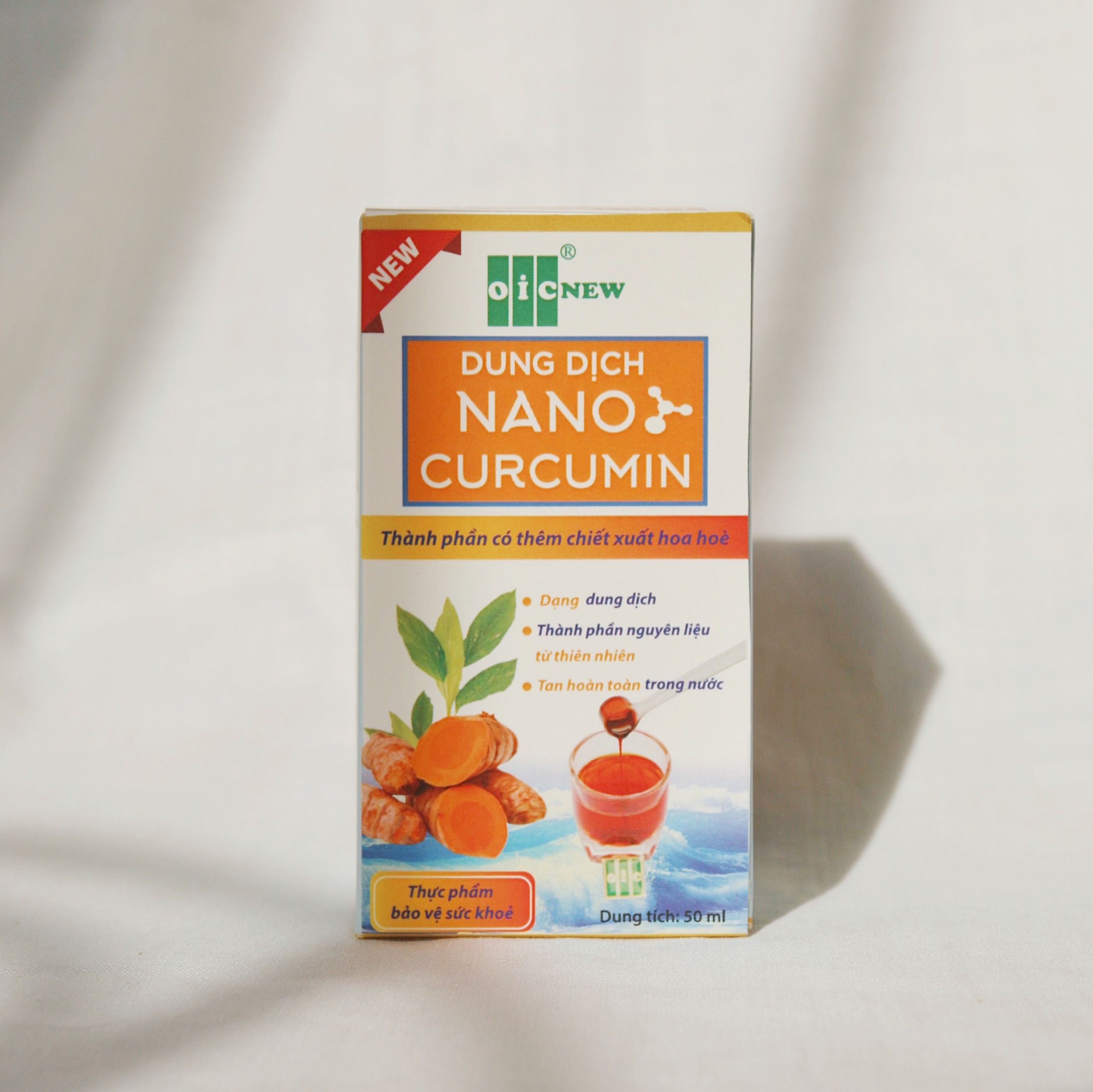 Thực phẩm chức năng Nano curcumin Oic dạng dung dịch Liquid Nano Curcumin OIC (LNCO) 50ml