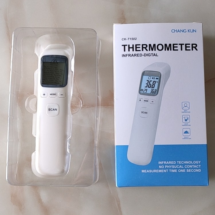 Nhiệt kế điện tử hồng ngoại cảm ứng đo trán đa năng CKT-1502, CK-T1803 - Nhiệt kế Nhãn hiệu infrared thermometer | MuaDoTot.com