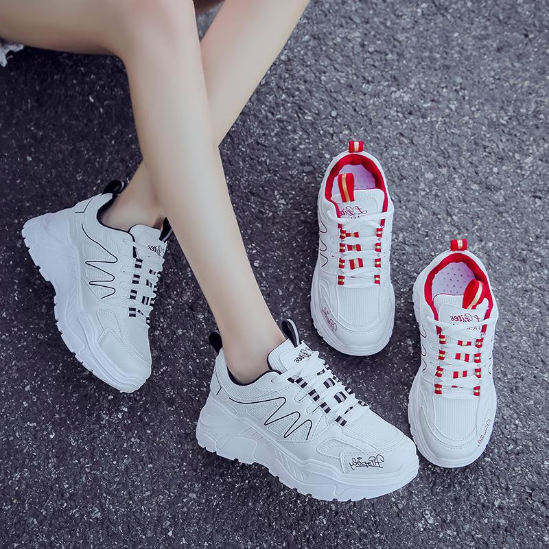 Giày Sneaker Nữ Vạch Sóng Đế Cao Hapu