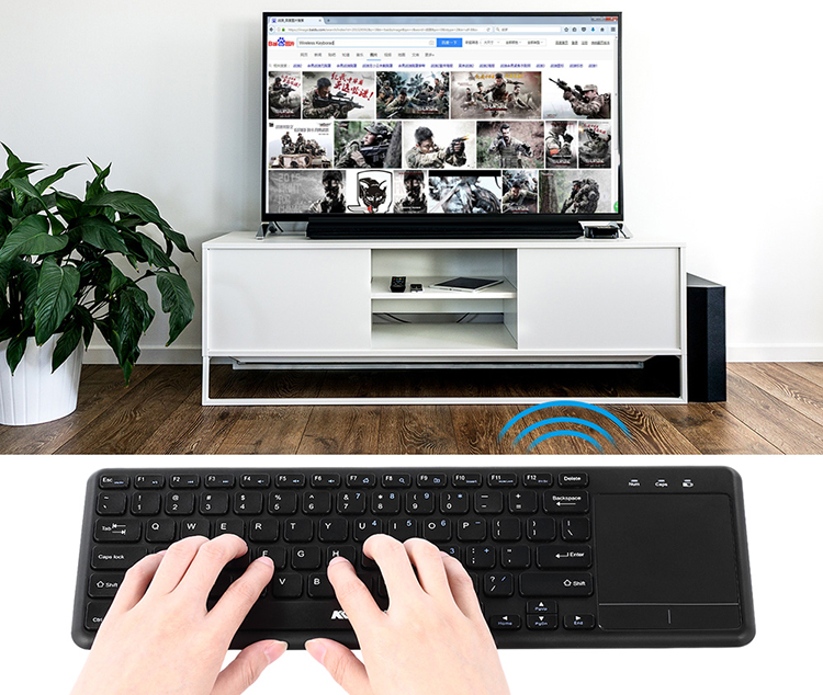 2.4GHz Wireless Touch Keyboard with Multi-touch Touchpad fr Android TV BOX