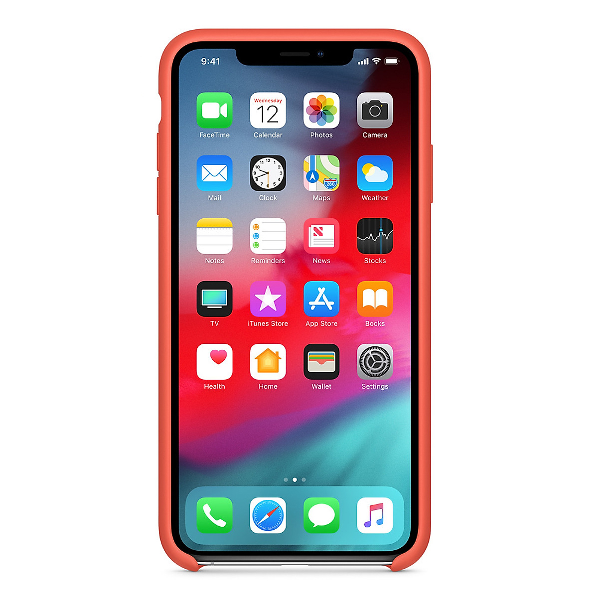 Ốp lưng silicone case cho iPhone X/ XS chống sốc chống bám bẩn có lớp nhung lót mặt trong chống trầy xước điện thoại - Hàng chính hãng