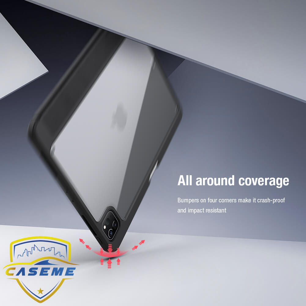 Bao da Nillkin Bevel Leather dành cho Apple iPad Pro 11 inch M1 2021 ( Có Khay Để Bút ) -  Hàng Chính Hãng