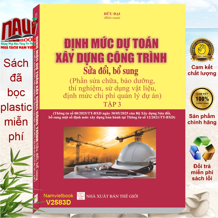 Định Mức DTXD Công Trình – Phần Sửa Chữa, Bảo Dưỡng, Thí Nghiệm Vật Liệu Xây Dựng, Định Chi Phí Quản Lý Dự Án