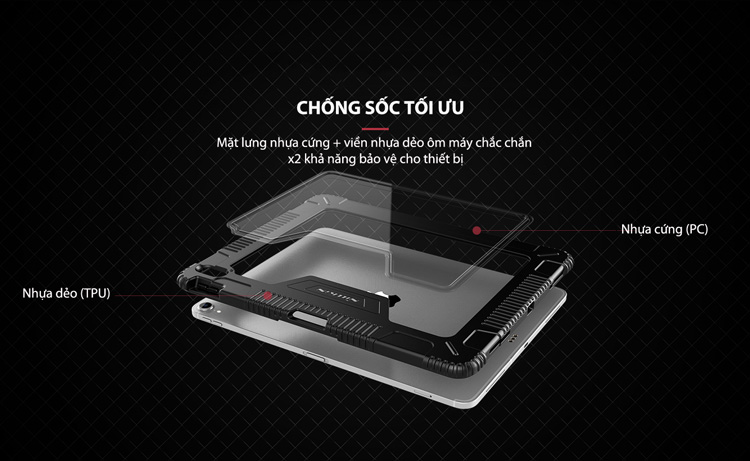 Bao da iPad iPad Pro 12.9'' 2018 (thế hệ 3) Nillkin with Pencil Holder