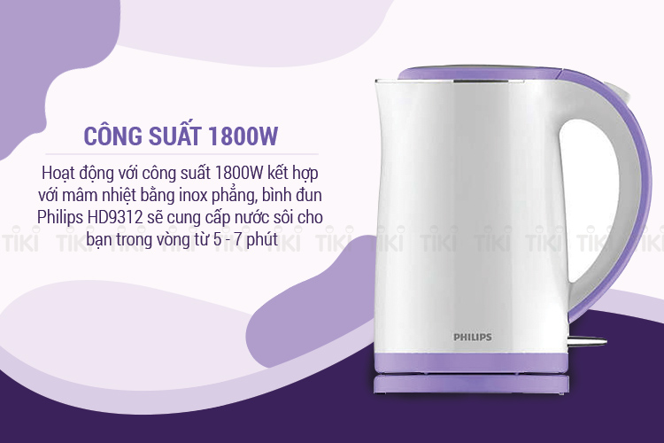 Bình Đun Siêu Tốc Philips HD9312 (1.7L)