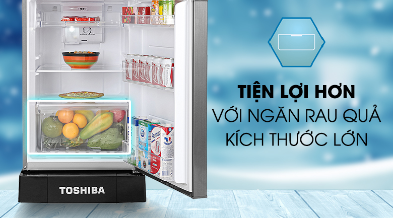 Tủ lạnh Toshiba Inverter 194 lít GR-A25VS(DS1) - Hàng Chính Hãng - Chỉ Giao Hàng TP.HCM Tủ lạnh Toshiba Inverter 194 lít GR-A25VS(DS1) - Hàng Chính Hãng - Chỉ Giao Hàng TP.HCM
