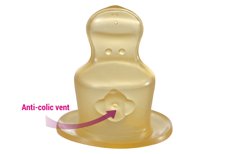 Bình Sữa Pp Cổ Thường Family NIP NIP35005 250Ml Kèm Núm Ti Cao Su Size M Dòng Chảy Vừa