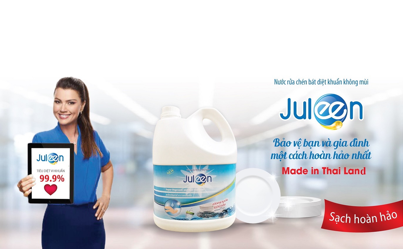 Combo 03 can Nước rửa chén bát diệt khuẩn, không mùi Juleen 3500ml 1