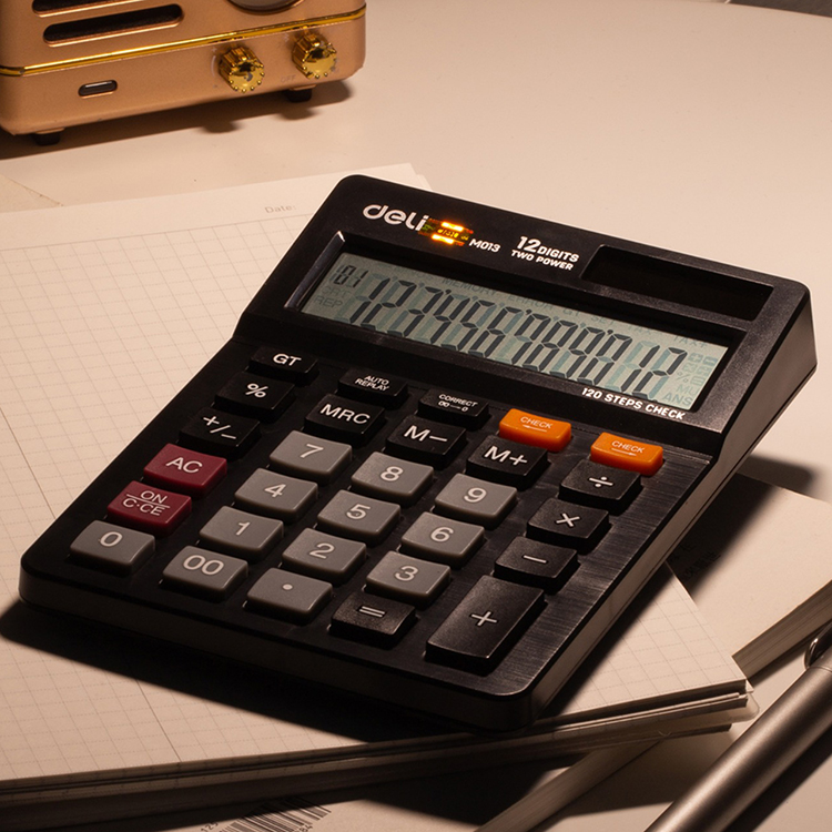 Máy Tính Deli EM01320 - Đen