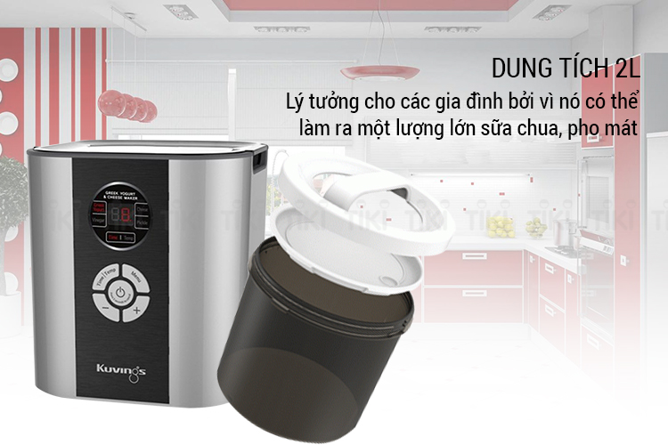 Máy Làm Sữa Chua Kuvings KGC-712CB (Bạc)