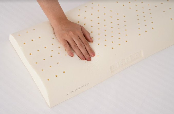 Gối Nằm Cao Su Thiên Nhiên Liên Á Contour- Chống đau mỏi vai gáy, hỗ trợ giấc ngủ, chống ngáy-100% cao su thiên nhiên